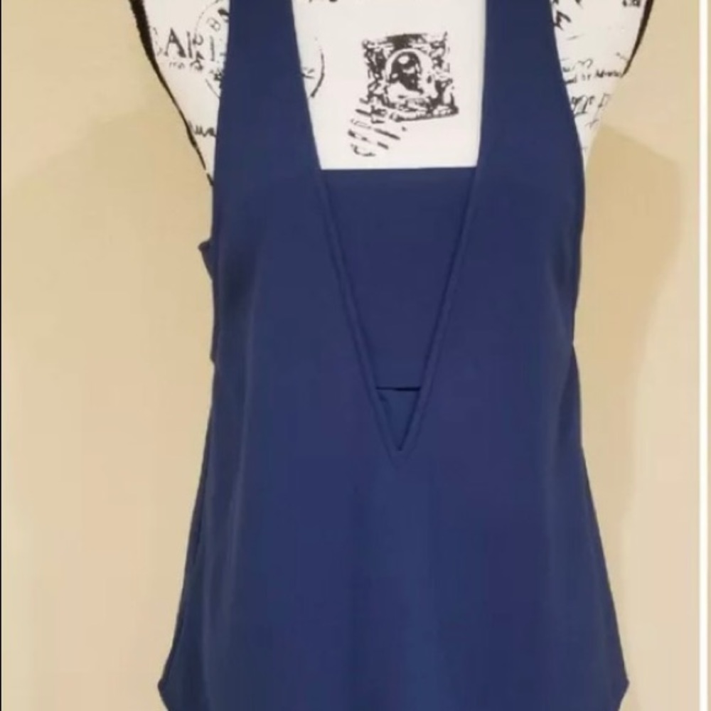 NWT women’s bandeau tank by Cooper & Ella. Sz Large. Zips up back. Polyester - Picture 3 of 9